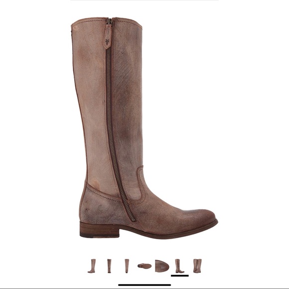 Frye Melissa Tall Suede Boot Chocolate NWT - Picture 2 of 2